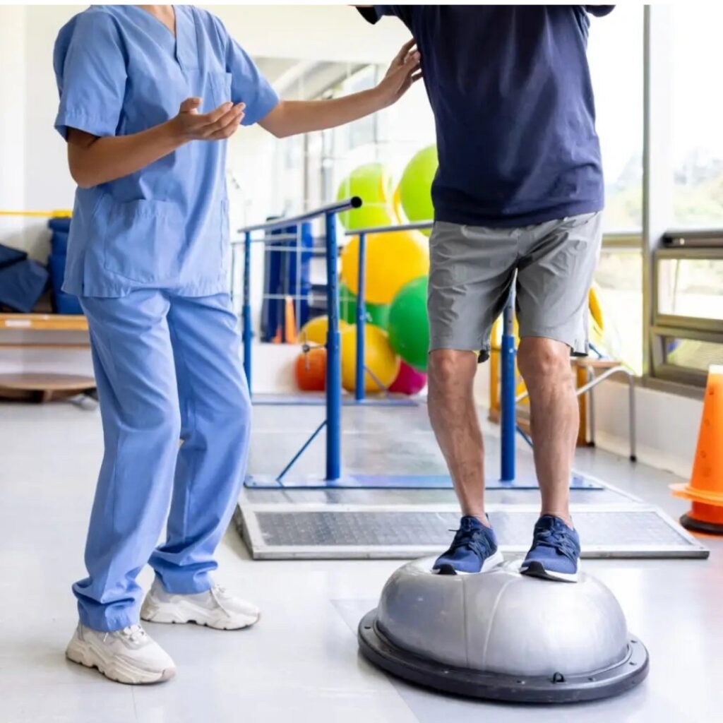 Leg balance exercise
